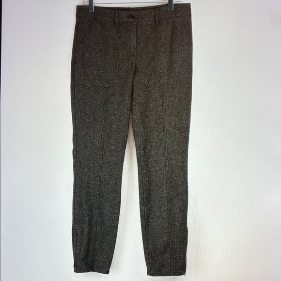 J. Crew Herringbone Skinny Grey Pants - Picture 2 of 6